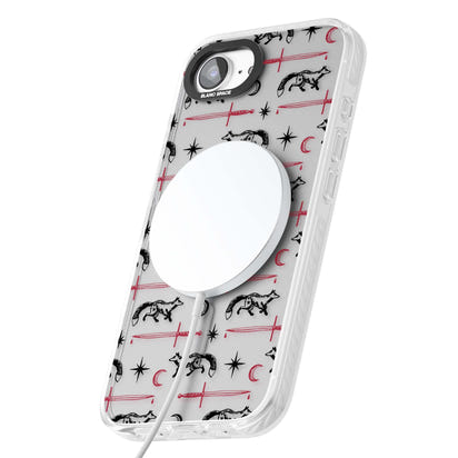 Motif renard et lame