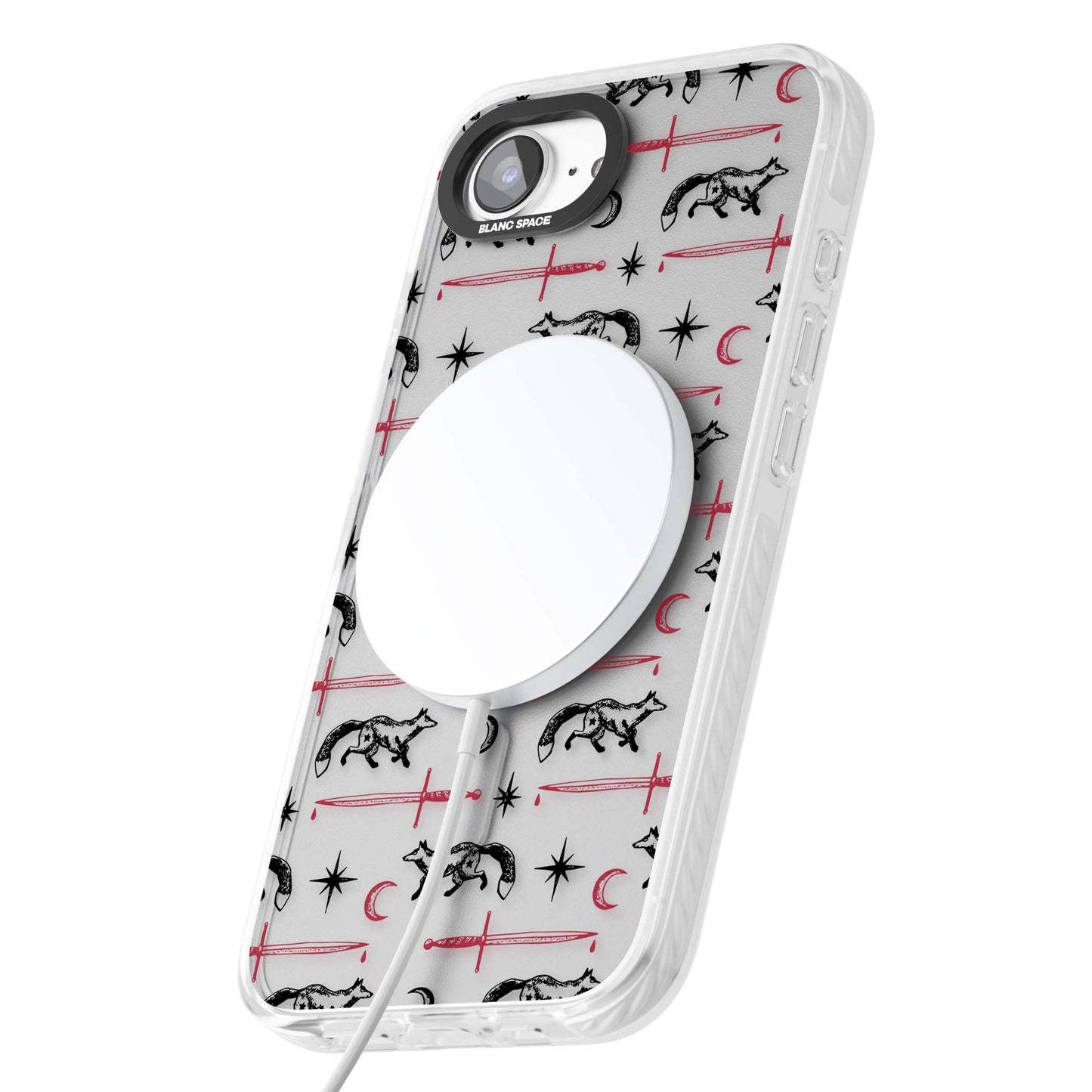 Motif renard et lame