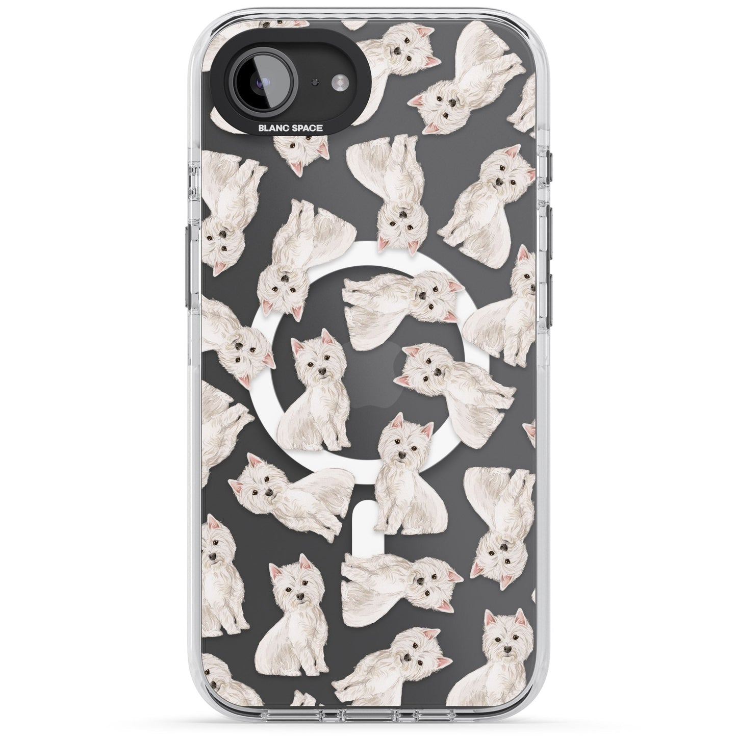 Motif de chien Westie