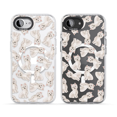 Motif de chien Westie