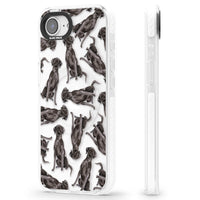 Black Labrador Watercolor Pattern