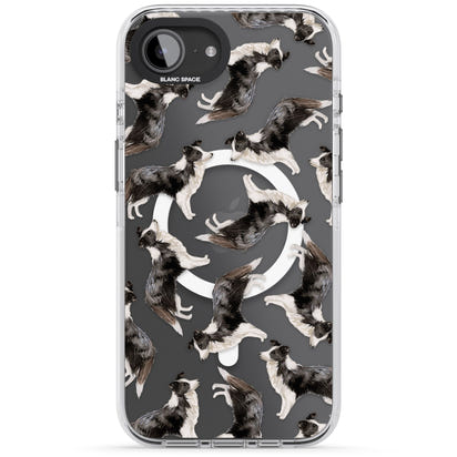 Border Collie Pattern Watercolour