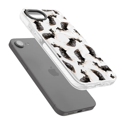 Border Collie Pattern Watercolour