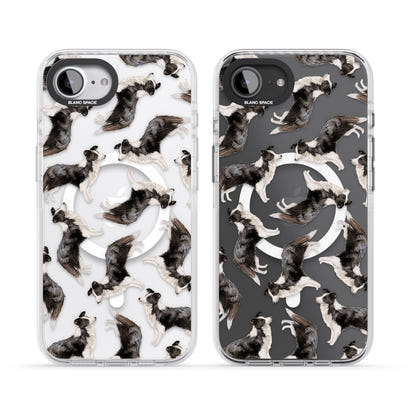 Border Collie Pattern Watercolour