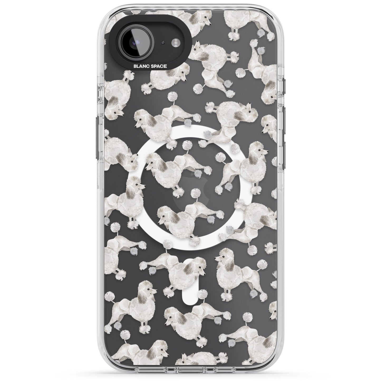 Pudel-Aquarellmuster