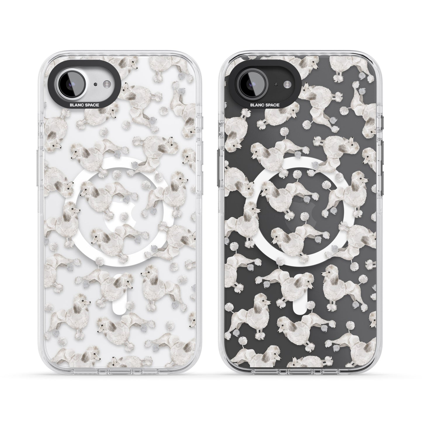 Pudel-Aquarellmuster