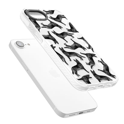 German Shepherd Pattern Black