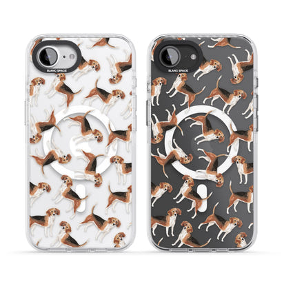 Beagle Watercolor Pattern