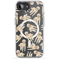 Goldendoodle Watercolour Dog Pattern