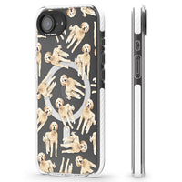 Goldendoodle Watercolour Dog Pattern