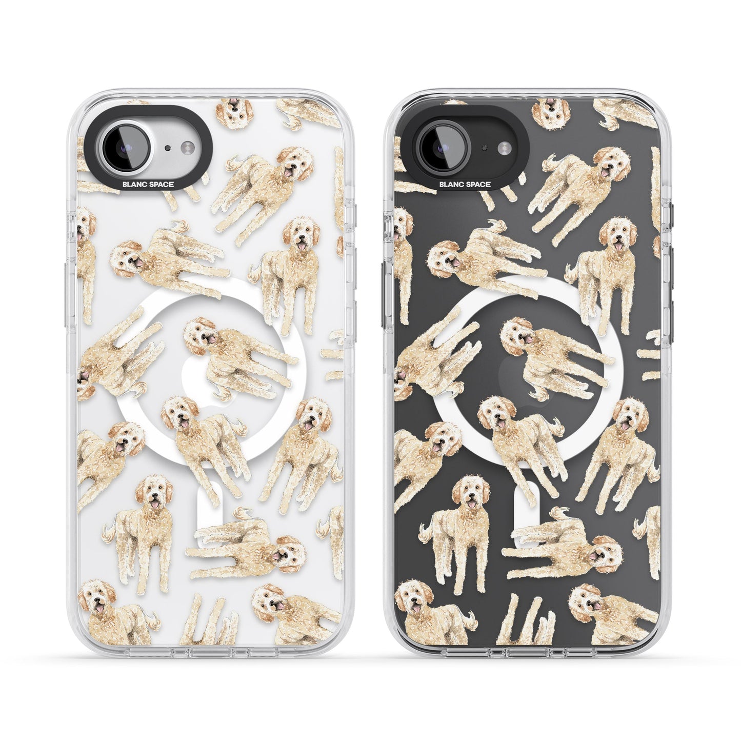Goldendoodle Watercolour Dog Pattern