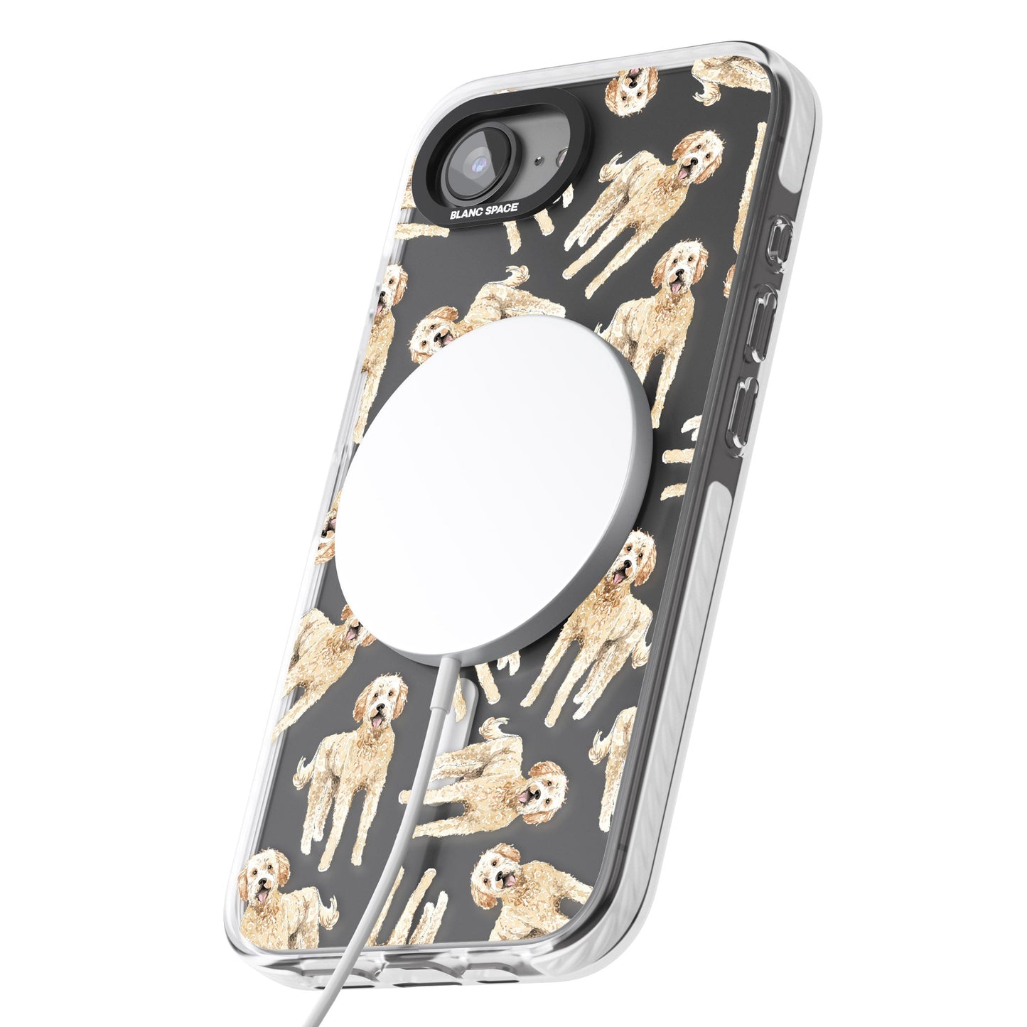 Goldendoodle Watercolour Dog Pattern