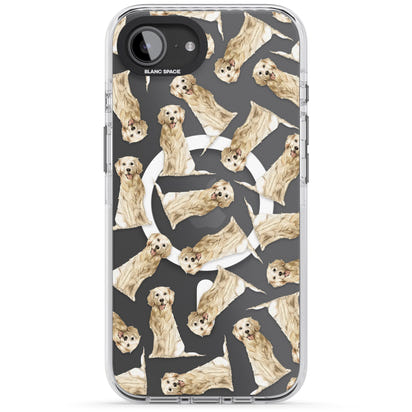 Motif aquarelle de Golden Retriever