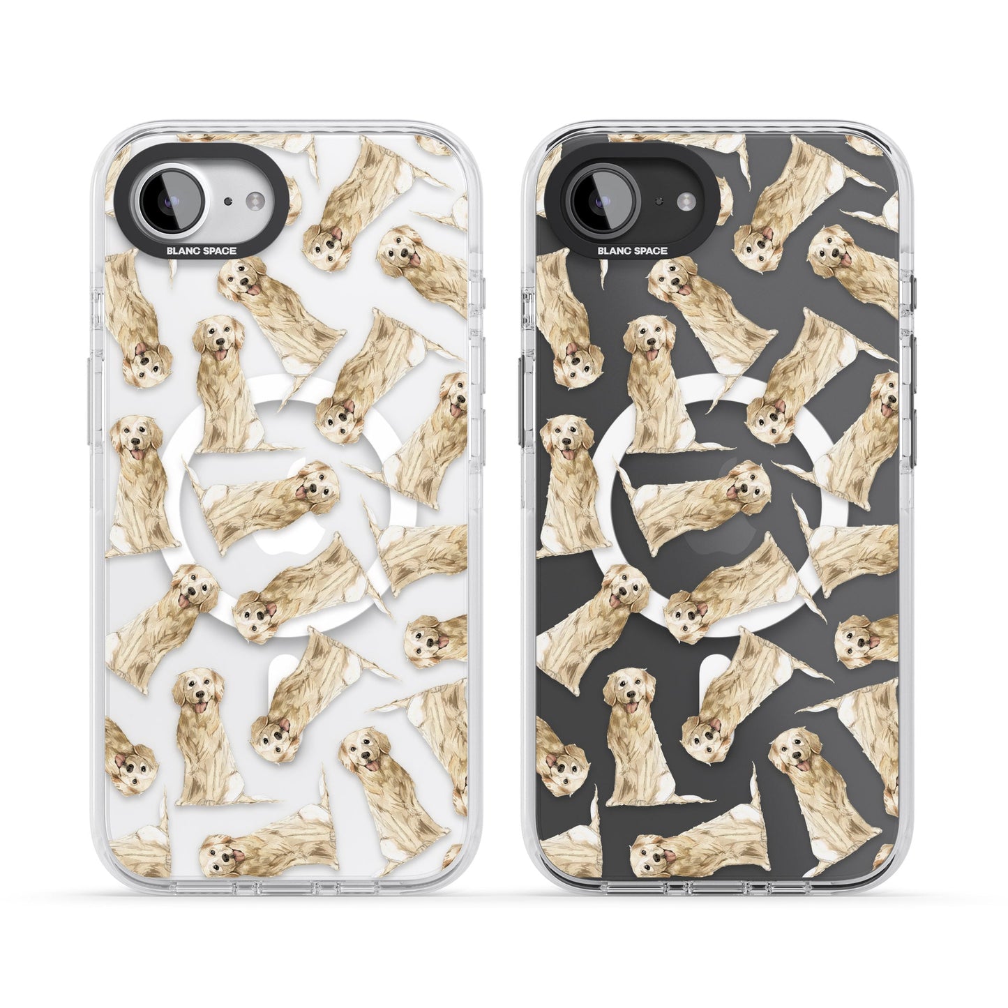 Motif aquarelle de Golden Retriever