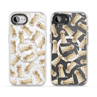 Motif aquarelle de Golden Retriever