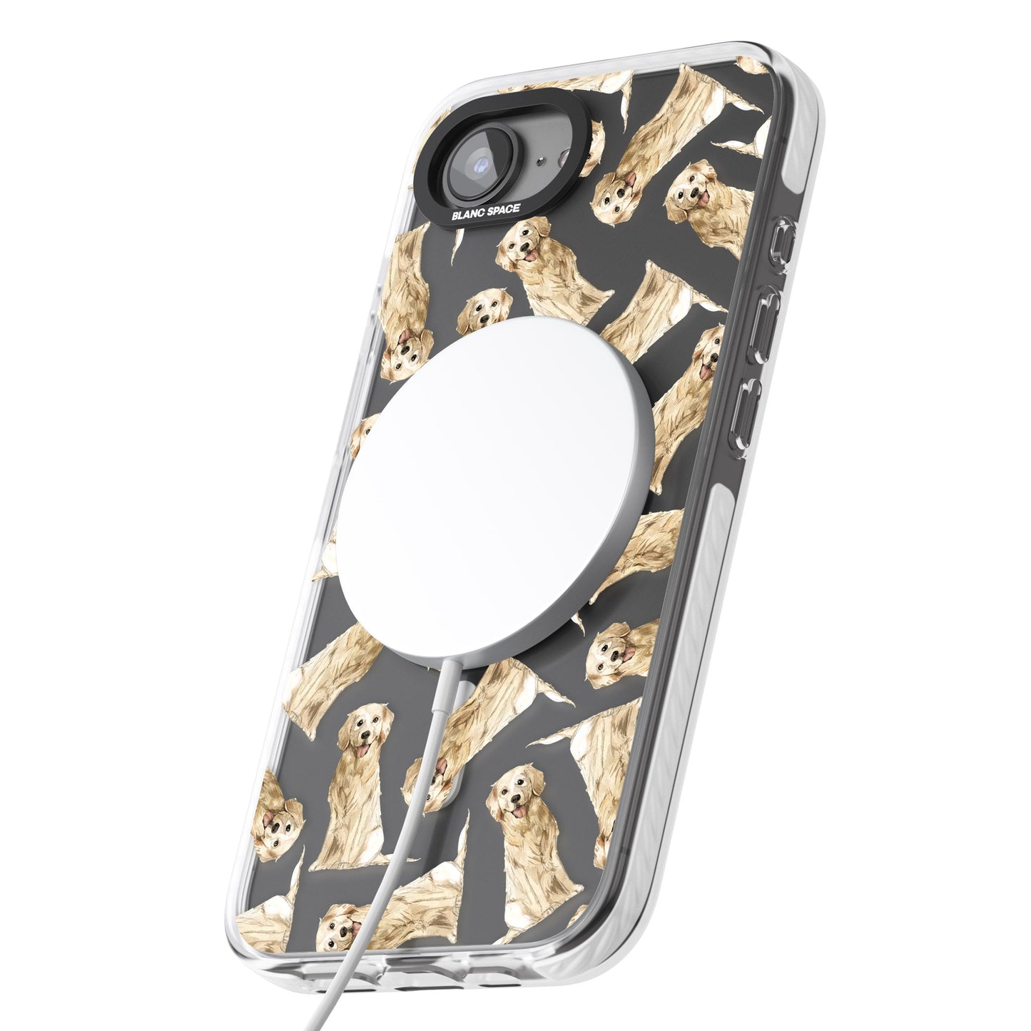 Motif aquarelle de Golden Retriever