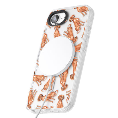 Hungarian Vizsla Watercolor Pattern