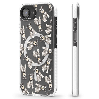 Aquarellzeichnung eines Zwergschnauzers