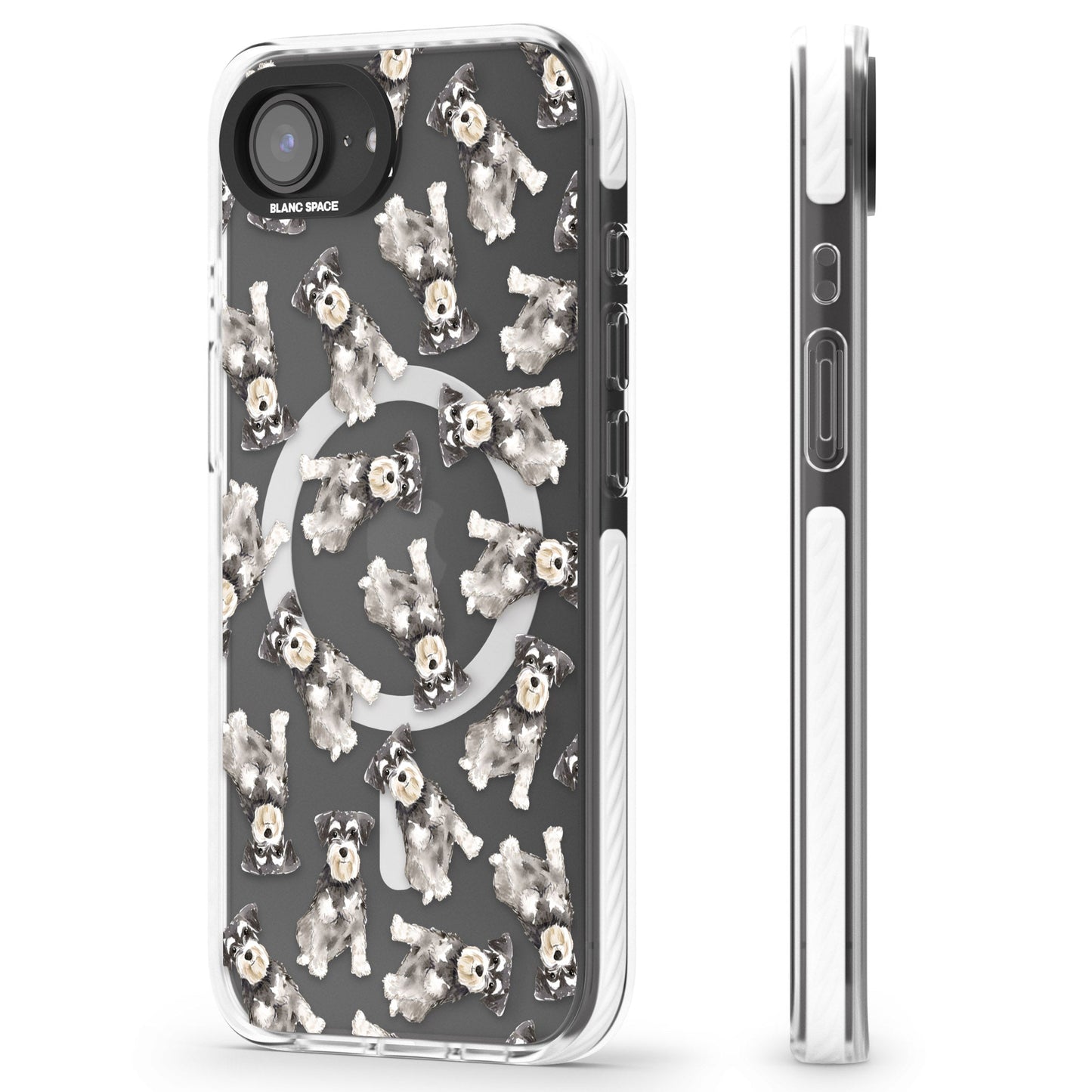 Aquarellzeichnung eines Zwergschnauzers