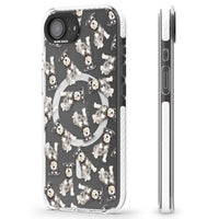 Aquarellzeichnung eines Zwergschnauzers