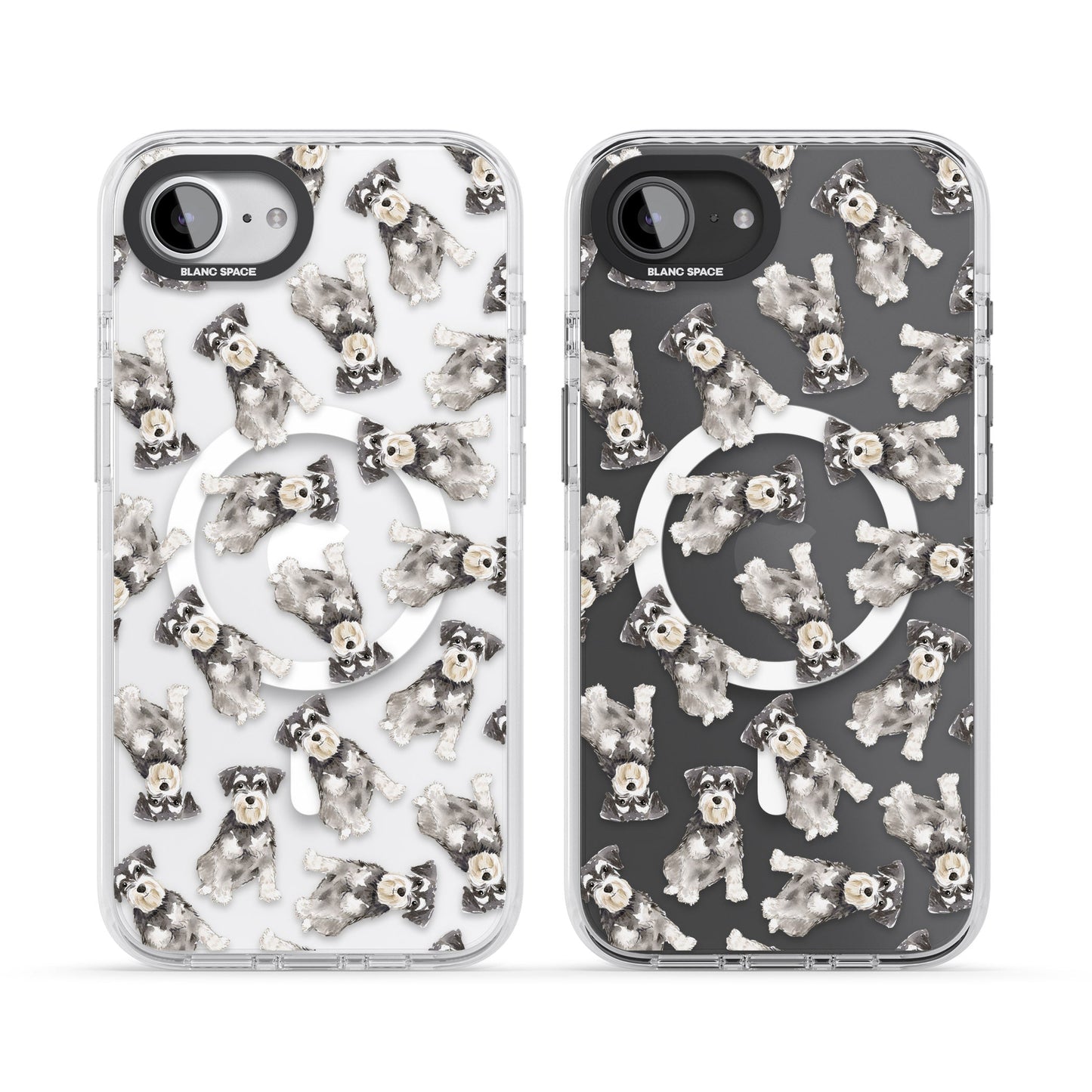 Aquarellzeichnung eines Zwergschnauzers