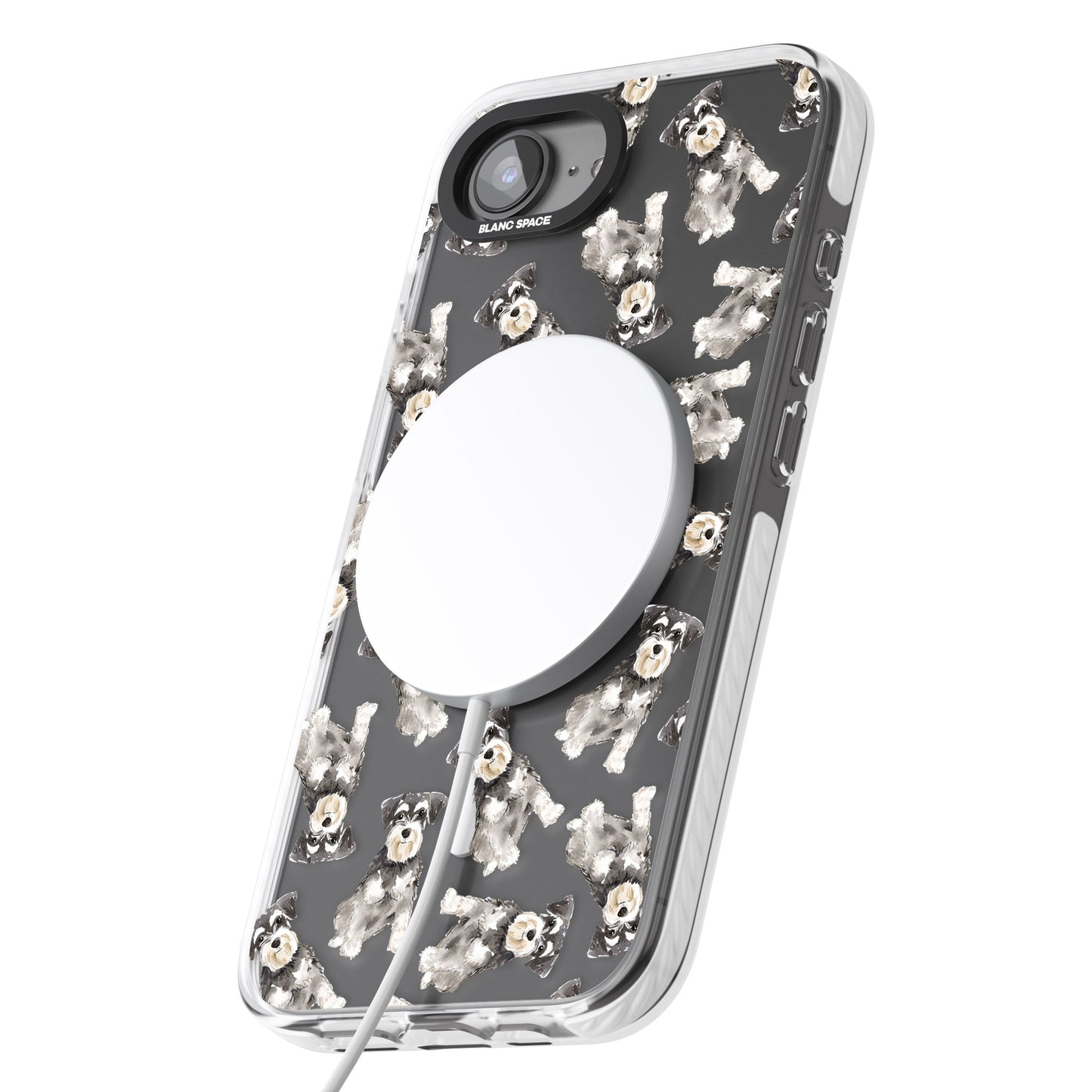 Aquarellzeichnung eines Zwergschnauzers