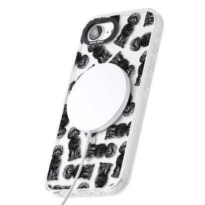 Black Cockapoo Watercolor