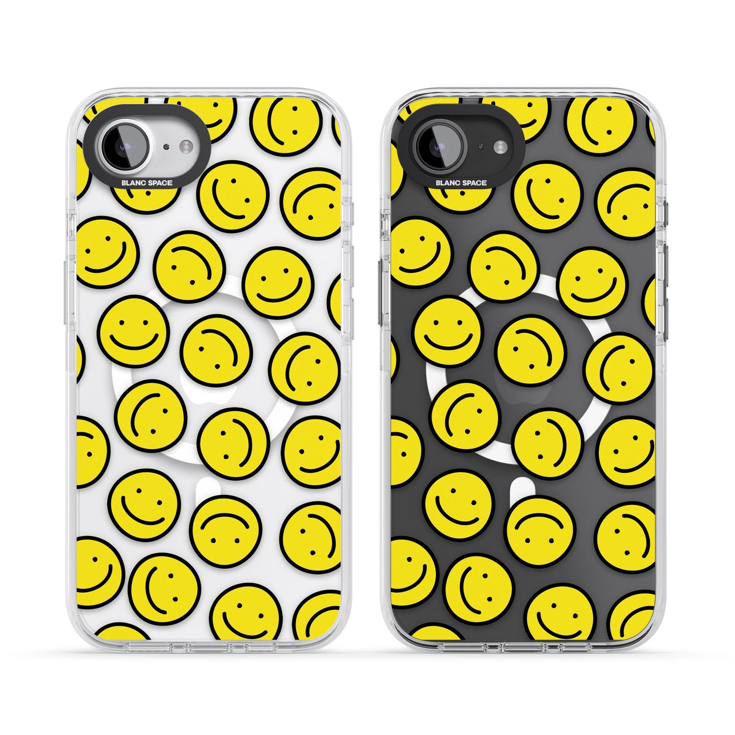 Motif de visage souriant