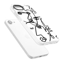 Art abstrait en noir et blanc