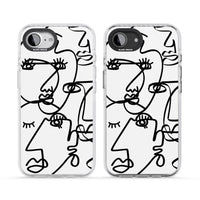 Art abstrait en noir et blanc