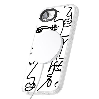 Art abstrait en noir et blanc