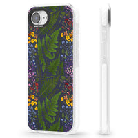 Busy Floral And Fern Design Navy