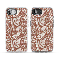 Fleurs sauvages et fougères sur terre cuite