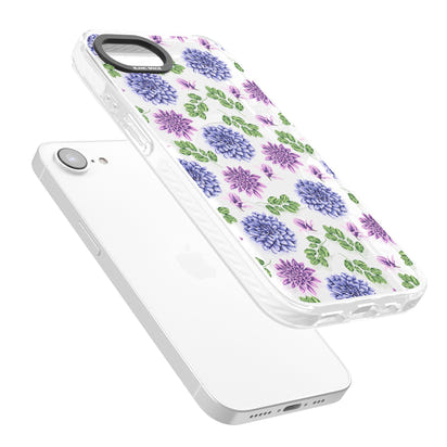 Purple Dahlias Floral