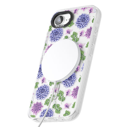 Purple Dahlias Floral