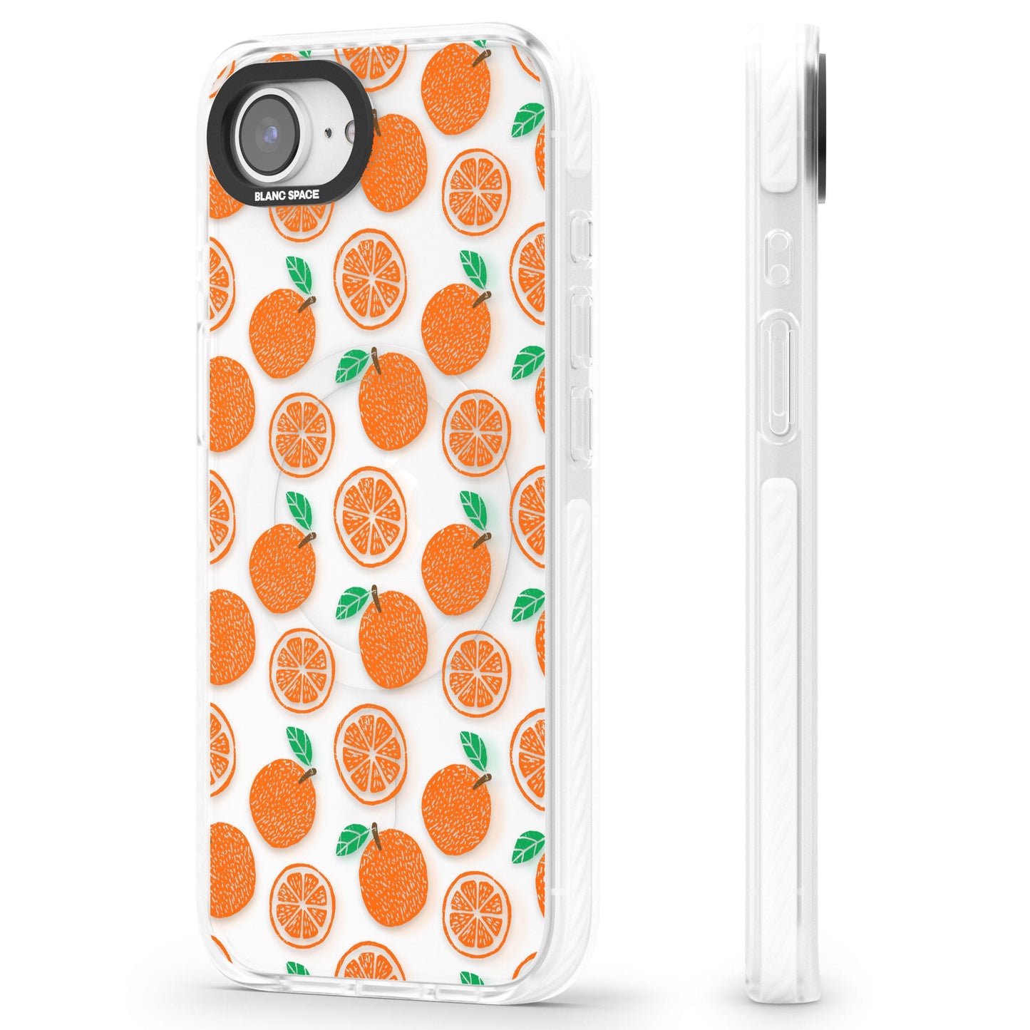 Orangefarbenes Muster