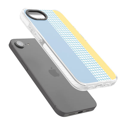 Abstract Grid Blue & Yellow