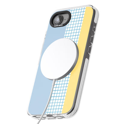 Abstract Grid Blue & Yellow