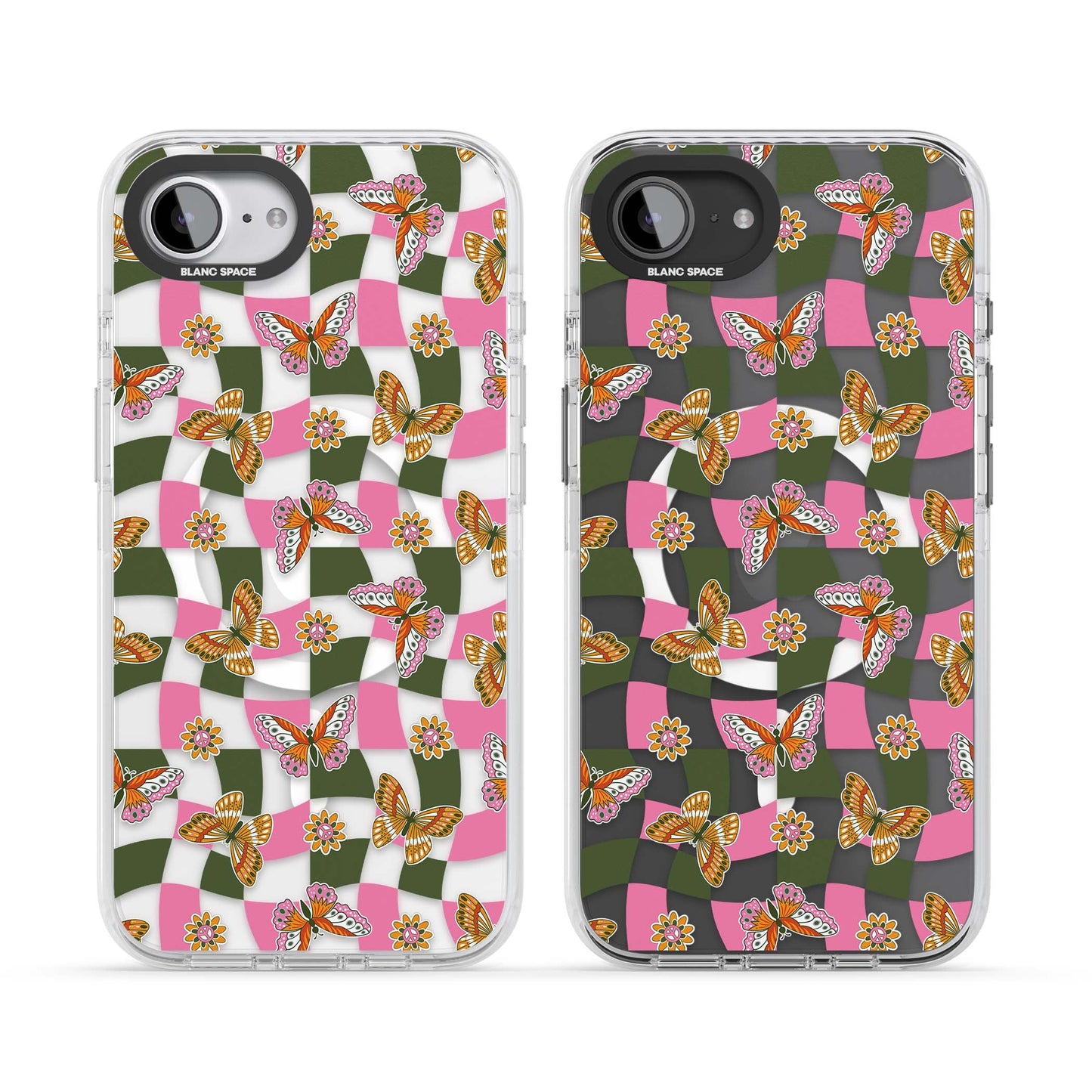 Wavy Butterfly Checked Pattern