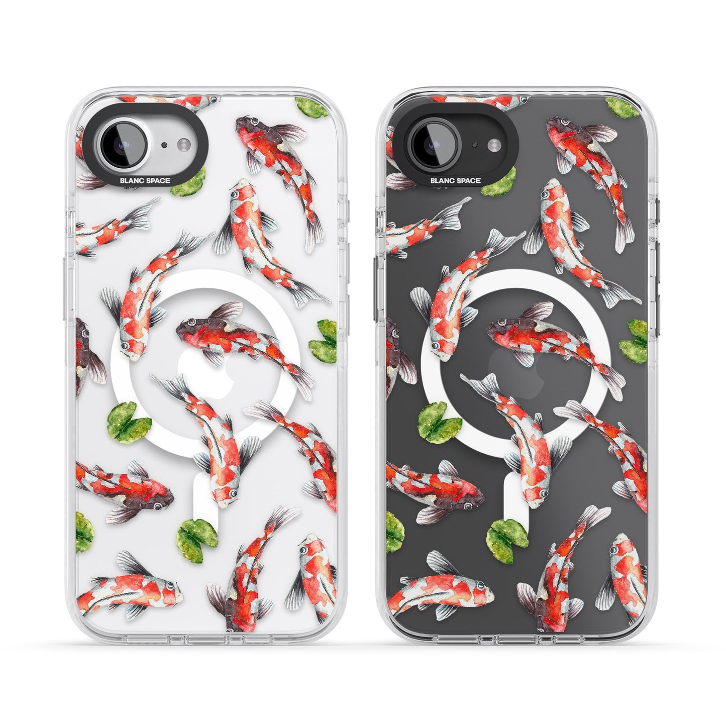 Aquarelle de poissons koi