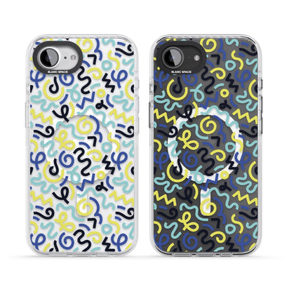 Blue & Yellow Memphis Retro