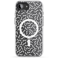 Schwarz-weißes Wellenmuster