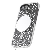 Schwarz-weißes Wellenmuster