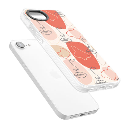 Abstract Face Line Art