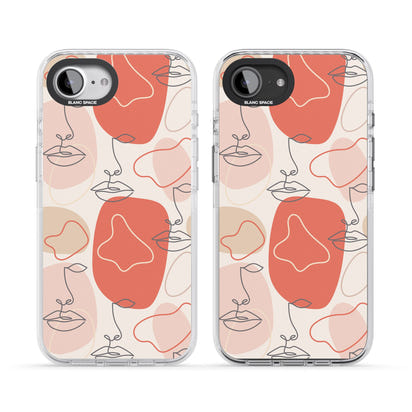 Abstract Face Line Art