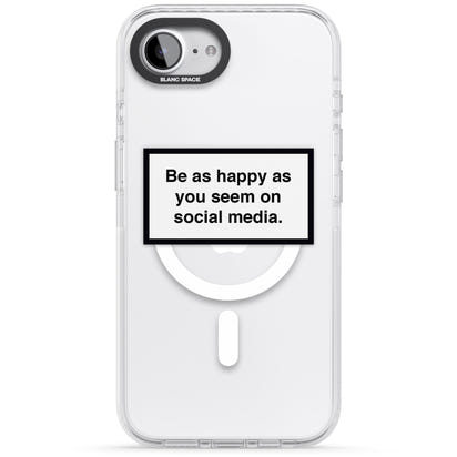 Heureux sur les réseaux sociaux