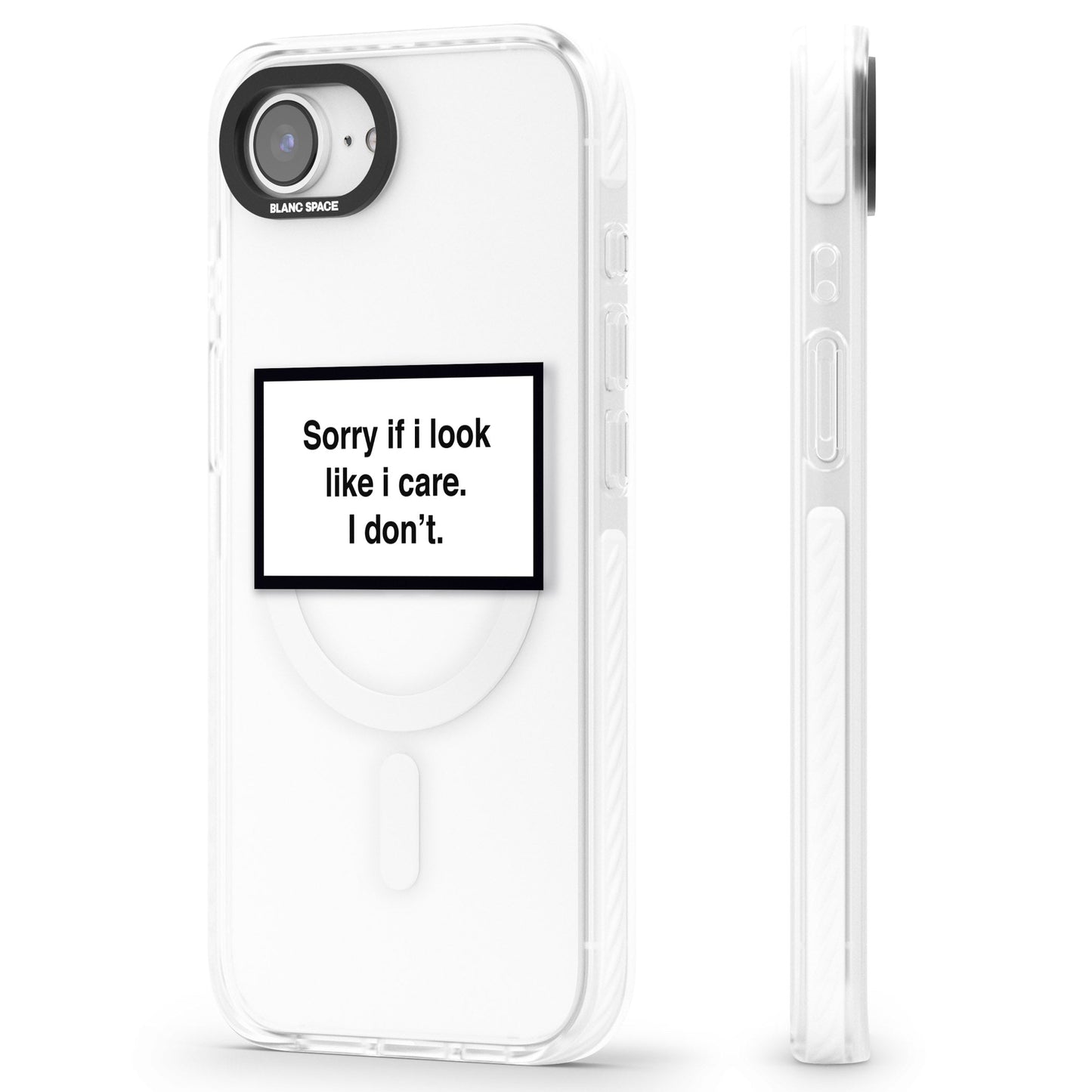 Excusez-moi si j'ai l'air de m'en soucier.