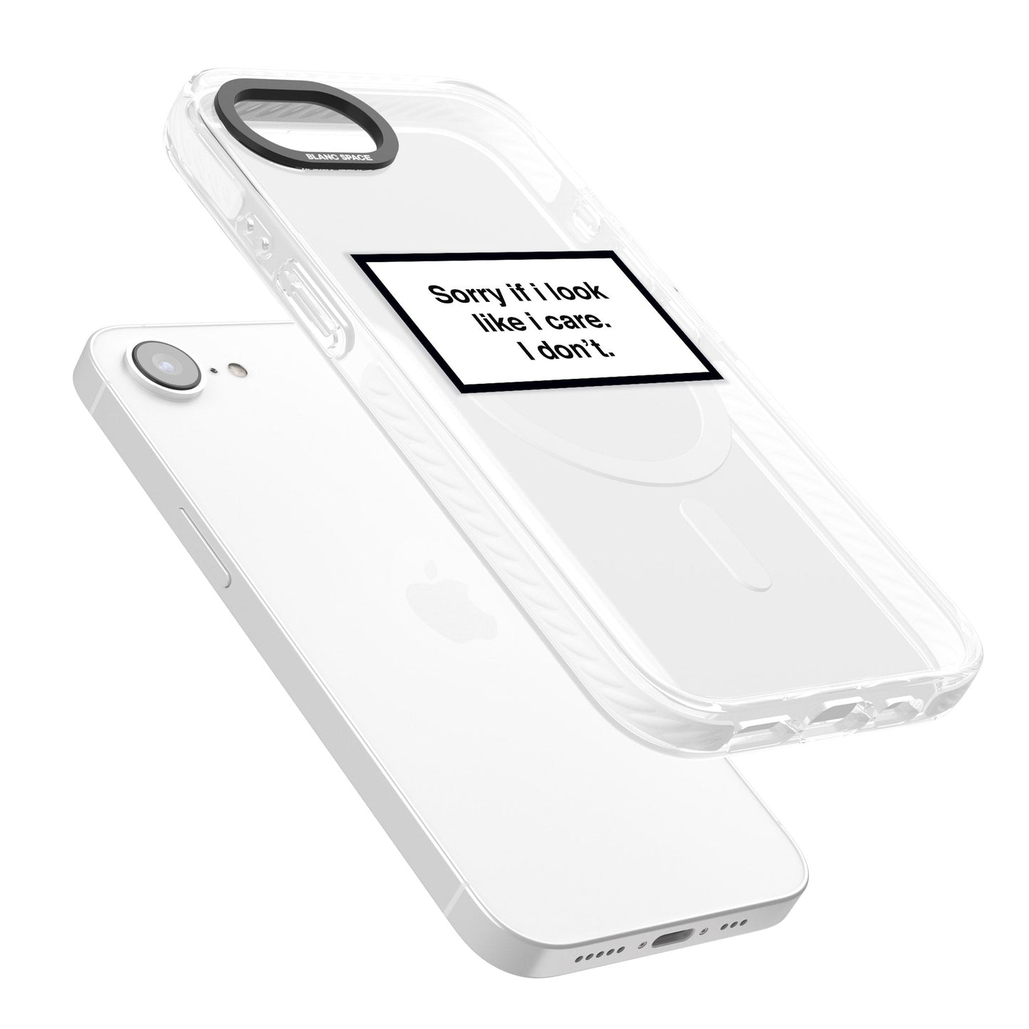 Excusez-moi si j'ai l'air de m'en soucier.