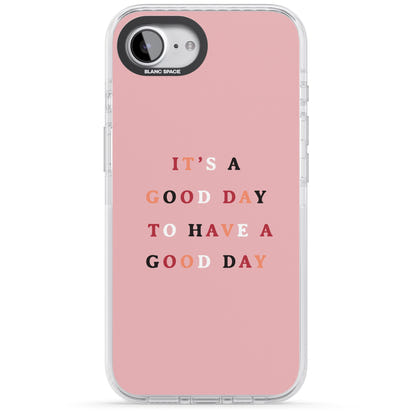 Schönen Tag, rosa Zitat