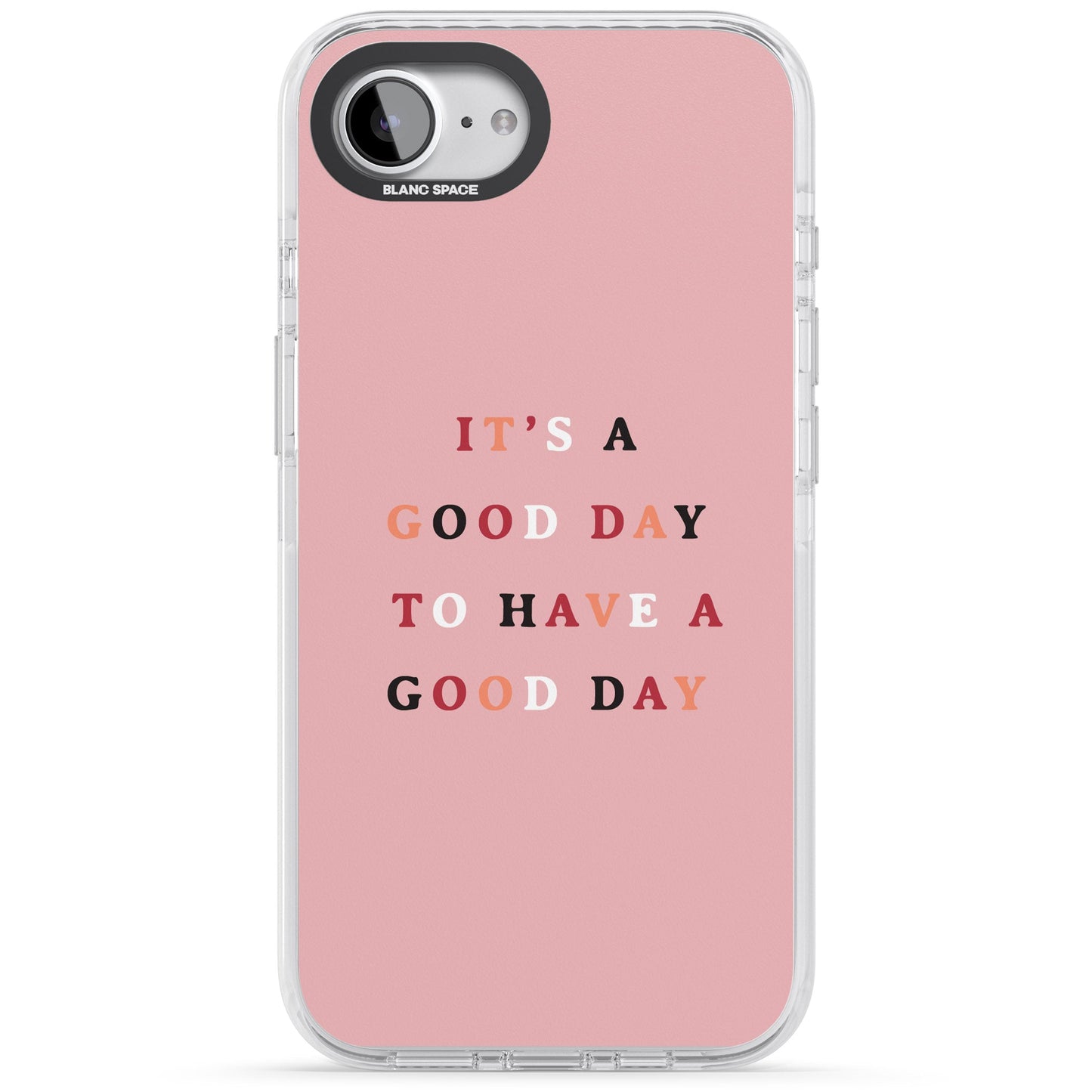 Schönen Tag, rosa Zitat